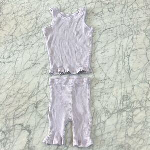 Little Urban Apparel Ribbed Pajama Set Sz 6/7
